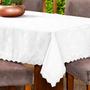 Imagem de Toalha de Mesa Retangular Avulsa Jacquard Medalhão 2,20m x 1,40m para 06 Lugares - Decoração Cozinha Moderna Luxo