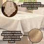 Imagem de Toalha de Mesa Retangular Avulsa Jacquard Medalhão 2,50m x 1,40m para 08 Lugares - Decoração Cozinha Moderna Luxo
