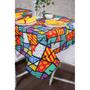 Imagem de Toalha de Mesa Retangular em Tecido Impermeável Acqua Linea Romero Britto RB2