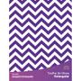 Imagem de Toalha de Mesa Retangular em Tecido Jacquard Estampado Chevron Roxo