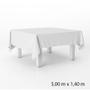 Imagem de Toalha de Mesa Retangular em TNT - 140 x 500 cm - Branco - 1 unidade - Best Fest - Rizzo