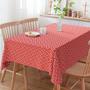 Imagem de Toalha De Mesa Retangular Geométrico Vermelho 3m x 1.40m