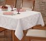 Imagem de Toalha de mesa retangular grande jacquard luxuosa 12 lugares