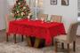 Imagem de Toalha De Mesa Retangular Renda 6 Lugares Vermelho