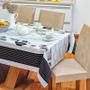 Imagem de Toalha de Mesa Retangular Vilela Oxford 2,10m x 1,40m Bule Chá