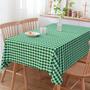 Imagem de Toalha De Mesa Retangular Xadrez Verde 3m x 1.50m