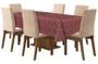 Imagem de Toalha De Mesa Tecido Jacquard 8 Lugares - Vinho