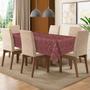 Imagem de Toalha De Mesa Tecido Jacquard 8 Lugares - Vinho