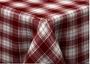 Imagem de Toalha de mesa térmica Impermeável Retangular Xadrez vermelho  2,00 x 1,40 6 Cadeiras