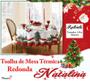 Imagem de Toalha De Mesa Térmica Natal - Natalina - 1,35m Diâmetro  Jingle Bell * Mesa REDONDA *- PVC  - 4 cadeiras - Impermeável