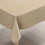 Imagem de toalha de mesa termica plastico impermeavel linho juta bege 1,60 x 1,40