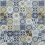 Imagem de Toalha De Mesa Térmica Pvc Azulejo Lisboa Azul 1,40 X 1,60