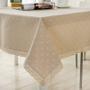 Imagem de Toalha de Mesa Wokex 90x140cm - Linho e Algodão com Renda e Padrão Floral