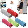 Imagem de toalha de microfibra esportiva para treino fitness refrescante colors 90x30cm