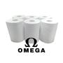 Imagem de Toalha de Papel em Bobina Omega 6 Rolos de 200m Papel Celulose Multiuso Virgem Alta Absorção 1 Pacote