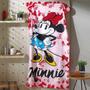 Imagem de Toalha de Praia e Banho Velour  Minnie Rosa 76X152CM Döhler