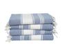 Imagem de Toalha de praia LANE LINEN Forever Blue, pacote com 4, 100x180cm