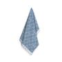Imagem de Toalha de Rosto Trussardi Speciale 48x90cm Azul com Monograma Jacquard 540g/m²