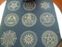 Imagem de Toalha esoterica tarot 9 mandalas egipcia simbologia sagrada