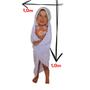 Imagem de Toalha fralda com CAPUZ, fralda dupla nova américa 100% algodão, recém nascido ( não é forrada)70x70