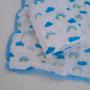 Imagem de Toalha Fraldinha de Boca Bebe Soft 100% Algodão Chupeta Absorvente Presente 2 Camadas 2 unidades Enxoval