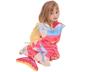 Imagem de Toalha grande de banho infantil c/ capuz 3d aveludada funny - baby joy