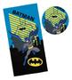 Imagem de Toalha Infantil Aveludada Estampada Batman 1,40m X  70cm - Lepper