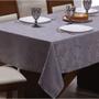 Imagem de Toalha para Mesa de 10 lugares Tecido Jacquard - Cinza