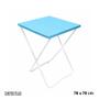 Imagem de Toalha Plástica Cobre Manchas Perolizada - 78 x 78 cm - Azul Claro - 10 unidades - CampFestas - Rizzo