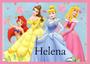 Imagem de Toalha princesas da Disney  Tamanho 21x29,5 cm infantil com nome HELENA