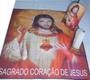 Imagem de TOALHA SAGRADO CORAÇÃO DE JESUS GRANDE AMOR DE DEUS 70x70cm