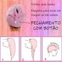 Imagem de Toalha Turbante Touca Secar Cabelo Antialérgico Rosa Bebê