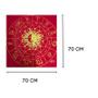 Imagem de Toalha Zodíaco para Jogos de Cartas 70x70cm Vermelha