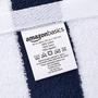 Imagem de Toalhas Amazon Basics 100% algodão felpudo 76x152cm, pacote com 2 unidades, azul marinho