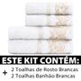 Imagem de Toalhas Banhão e Rosto 100% Algodão Açores Kit com 4 - Marcotex