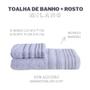 Imagem de Toalhas Banho e Rosto Milano Branco - 100% Algodão - 2 Peças
