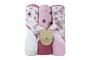 Imagem de Toalhas com capuz Cudlie Buttons & Stitches Baby Girl, pacote com 3