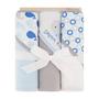 Imagem de Toalhas de Banho com Capuz Cudlie Buttons & Stitches para Bebê - Pacote com 3 Unidades de Algodão