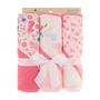 Imagem de Toalhas de Banho com Capuz Cudlie Buttons & Stitches para Bebês - Pacote com 3 Unidades (26x30cm)