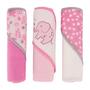 Imagem de Toalhas de Banho com Capuz Cudlie Buttons & Stitches para Bebês - Pacote com 3