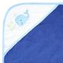 Imagem de Toalhas de Bebê com Capuz, Botões e Pontos - Pacote com 3 - Blue Whale
