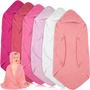Imagem de Toalhas de Bebê com Capuz Peryiter Muslin (80x80cm) - Kit com 6 Unidades para Recém-Nascido