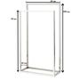 Imagem de Toalheiro Porta Toalha de Piso Linha Larissa em aço inox 304  Stainless