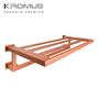 Imagem de Toalheiro Rack 50 cm Inox Rose Gold - Kromus RT0308-50R