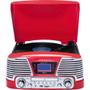 Imagem de Toca Disco Harmony com CD, Entradas USB, SD e Auxiliar, FM, 10WRMS, Grava e Reproduz Raveo Vermelha