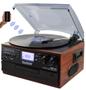 Imagem de Toca-Discos Boytone BT-22M com Bluetooth - Madeira Mogno