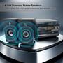 Imagem de Toca-discos de vinil LoopTone 10 em 1 Bluetooth de 3 velocidades preto