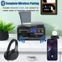 Imagem de Toca-Discos de Vinil LoopTone 10 em 1 com Bluetooth - 3 Velocidades - Preto e Cinza