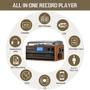 Imagem de Toca-Discos de Vinil ORCC 10 em 1 com Bluetooth