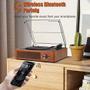 Imagem de Toca-discos de vinil toca-discos cotsoco com Bluetooth Orange